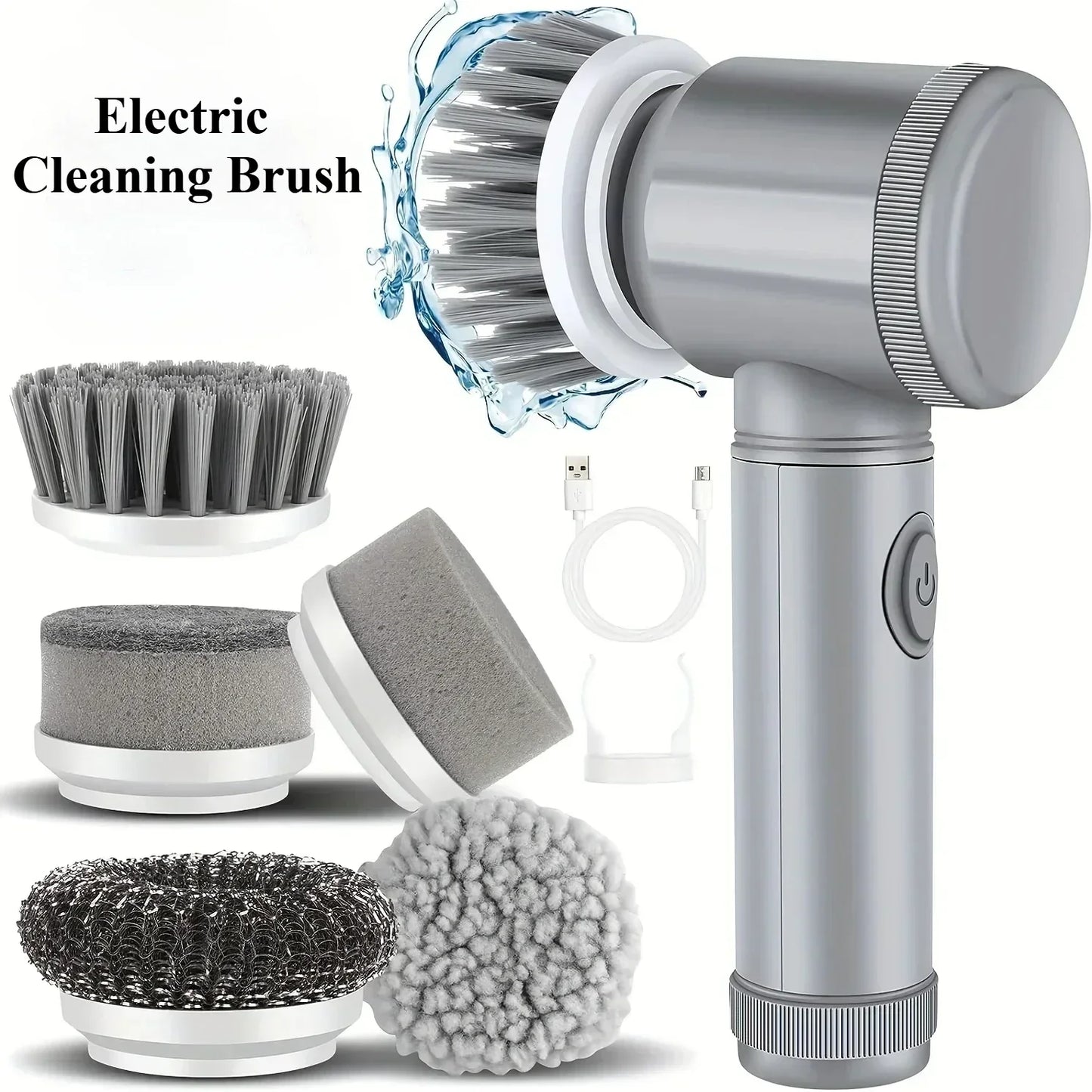ALIFEX 5-in-1 Handheld Electric Spin Scrubber & Kitchen Cleaner