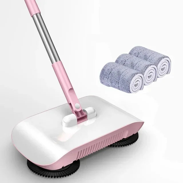 ALIFEX 3-in-1 Hand Push Magic Sweeper & Dustpan