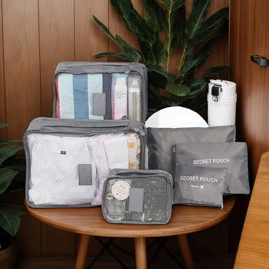 6 Pcs Premium Travel Clothes Packing Cubes