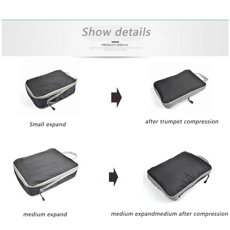 Premium Compression Packing Cubes for Travel
