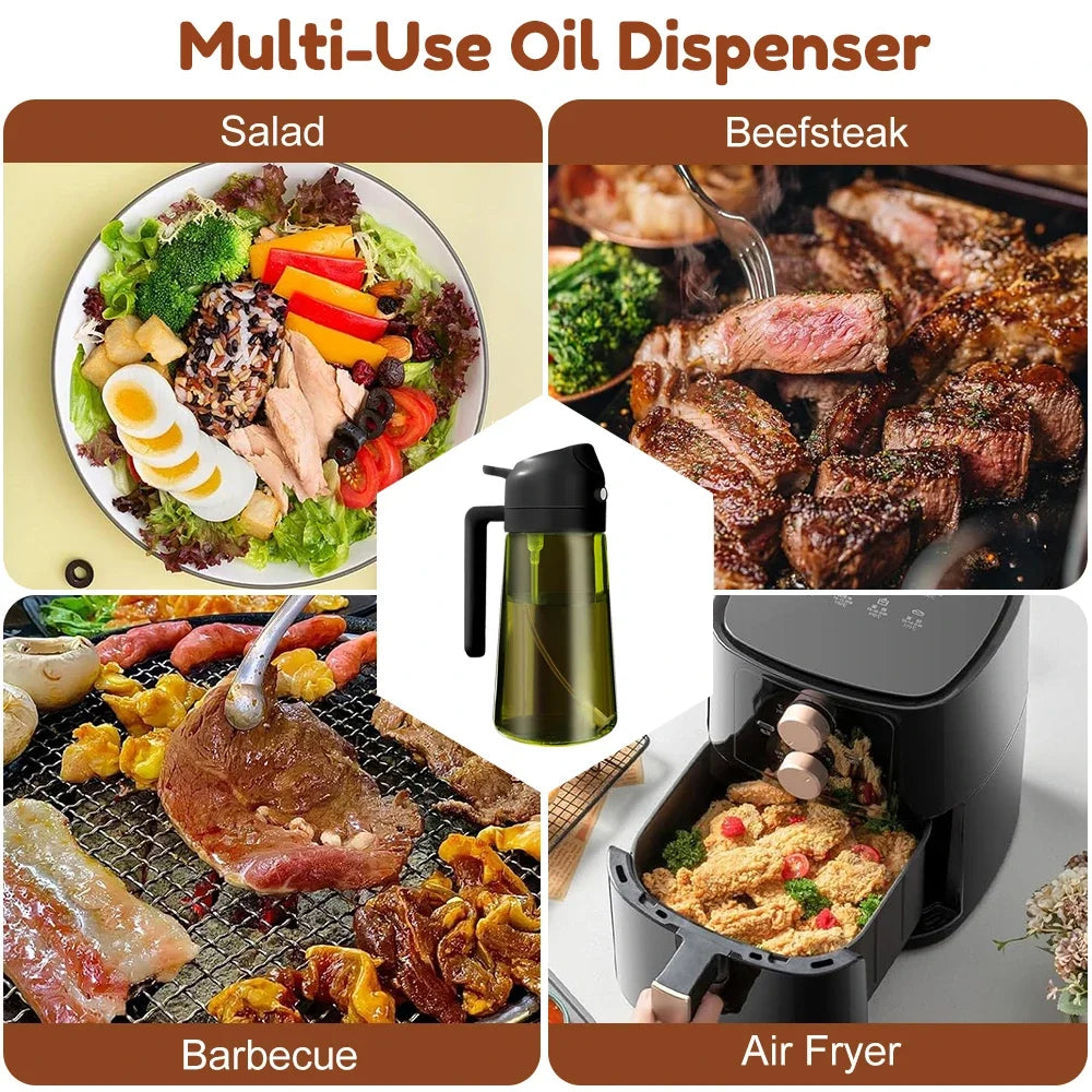 ALIFEX 470ml Luxury Light-Blocking Glass Oil Sprayer"