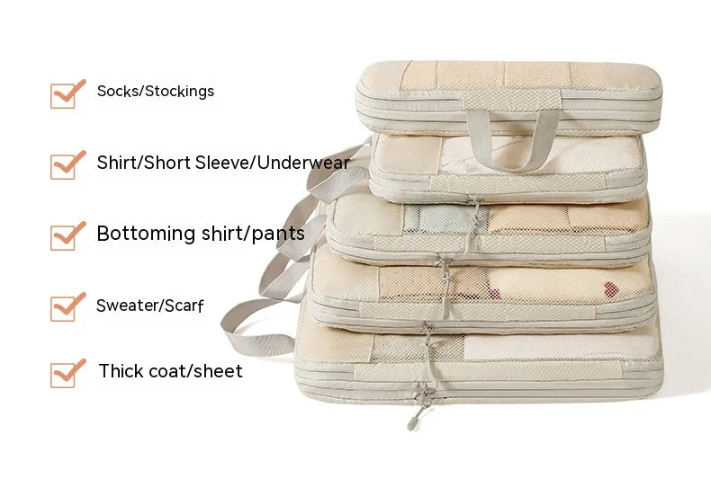 Premium Compression Packing Cubes for Suitcases