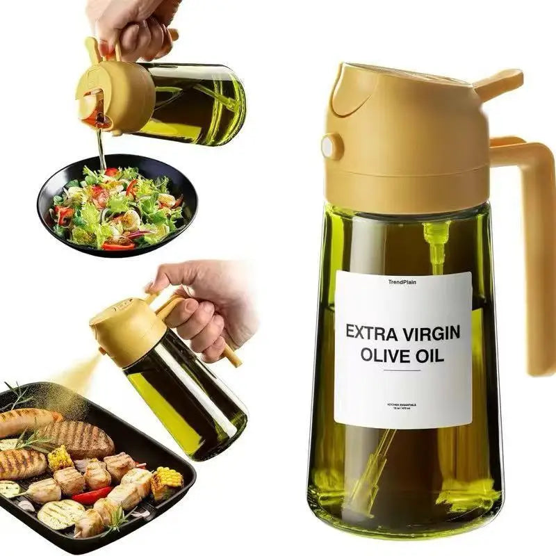 ALIFEX 470ml Luxury Light-Blocking Glass Oil Sprayer"