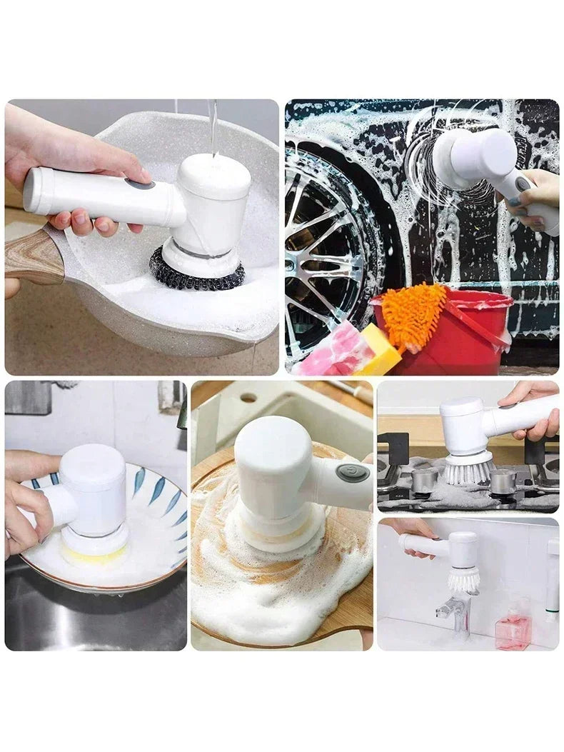 ALIFEX 5-in-1 Handheld Electric Spin Scrubber & Kitchen Cleaner