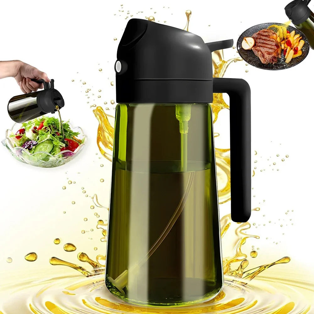 ALIFEX 470ml Luxury Light-Blocking Glass Oil Sprayer"
