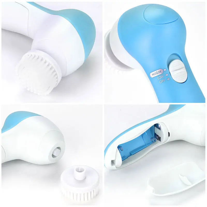 ALIFEX 5-in-1 Electric Facial Cleansing Brush & Massager