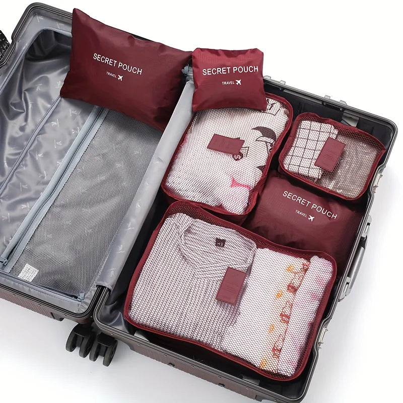 6 Pcs Premium Travel Clothes Packing Cubes