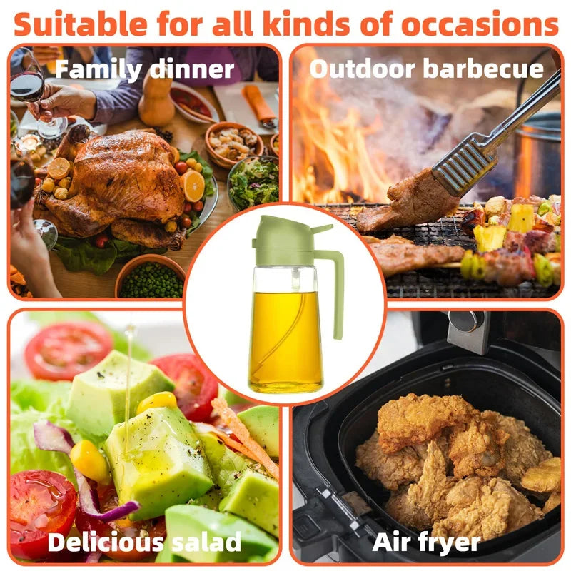 ALIFEX 2-in-1 Premium Oil Sprayer & Dispenser"