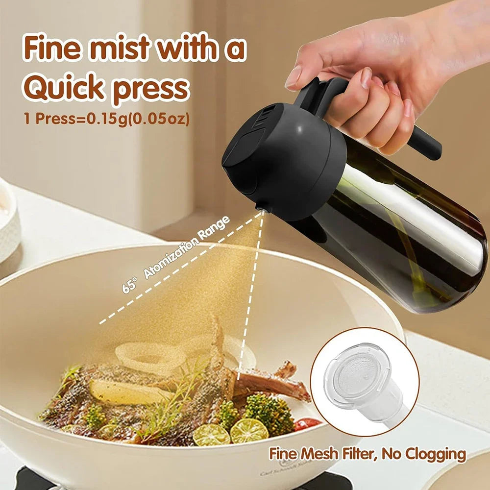 ALIFEX 470ml Luxury Light-Blocking Glass Oil Sprayer"