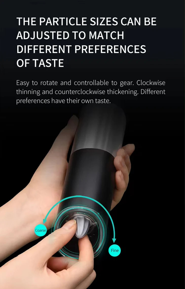 ALIFEX Premium Electric Salt and Pepper Grinder Set