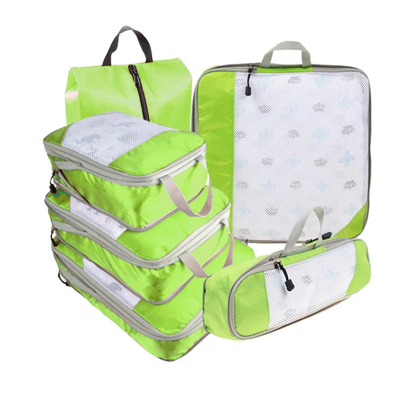 Premium 5 Pcs Travel Compressed Packing Cubes Set