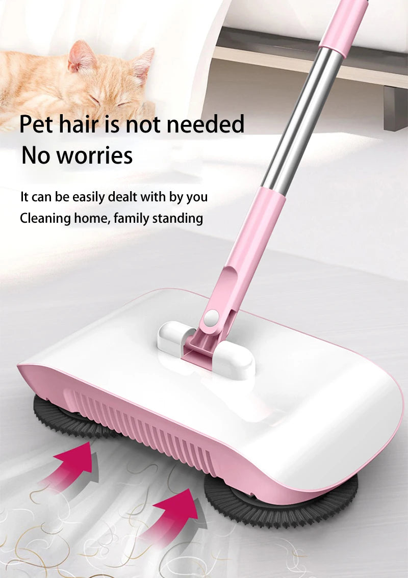 ALIFEX 3-in-1 Hand Push Magic Sweeper & Dustpan