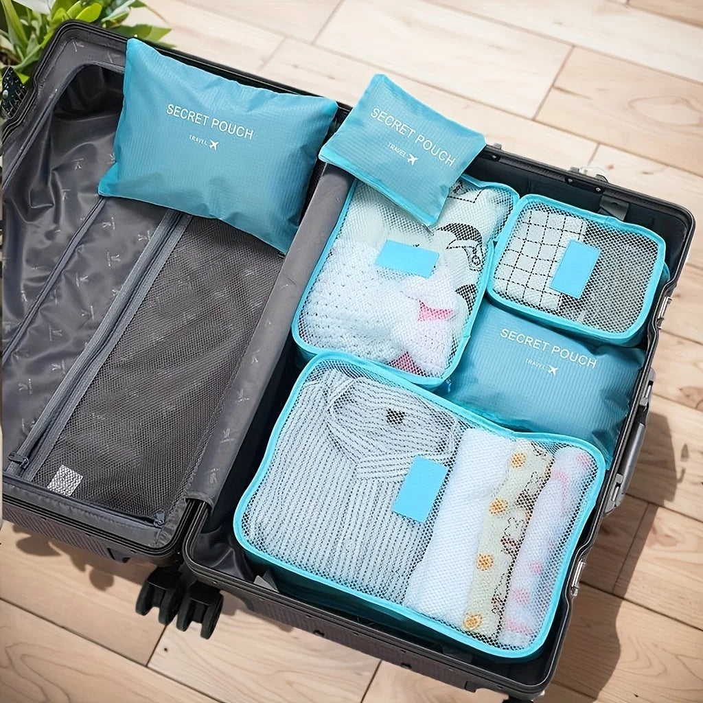 6 Pcs Premium Travel Clothes Packing Cubes