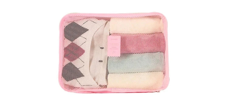 6 Pcs Complete Travel Packing Cubes Set