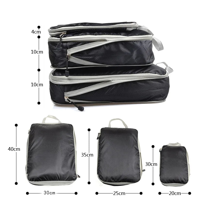Premium Compression Packing Cubes for Travel