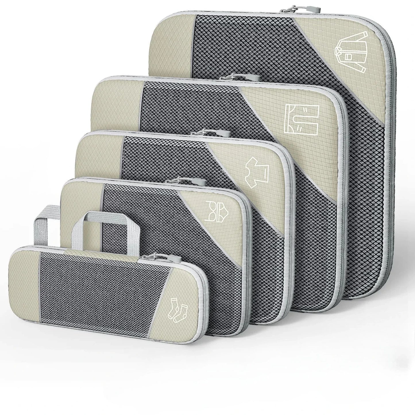 5 Pcs Premium Travel Packing Cubes