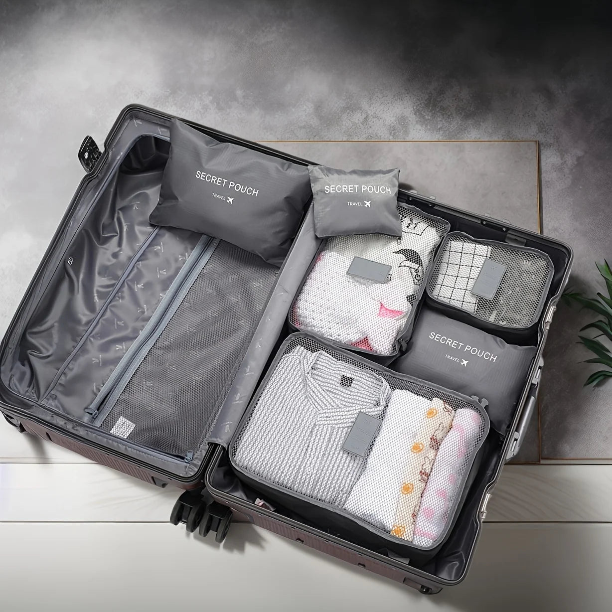 6 Pcs Premium Travel Clothes Packing Cubes
