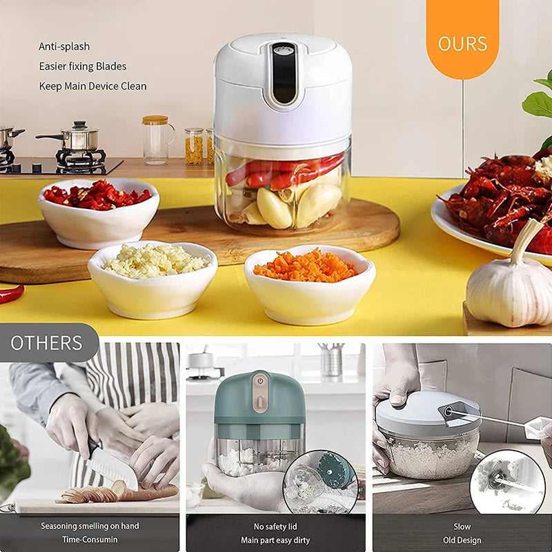ALIFEX Wireless Mini Electric Garlic & Food Chopper"