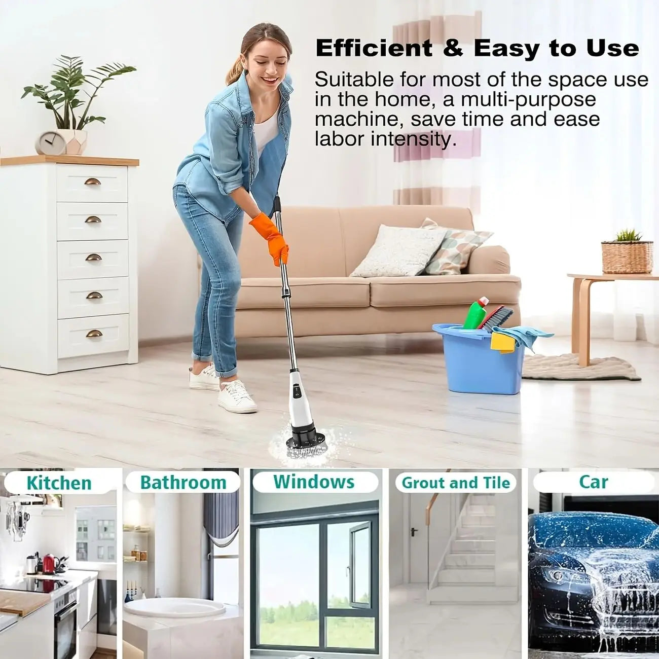 ALIFEX 9-in-1 Multifunctional Electric Cleaning Brush