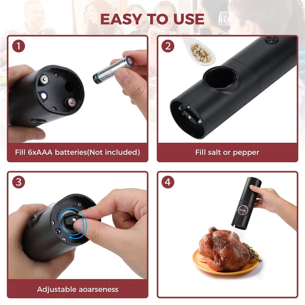 ALIFEX Electric Pepper and Salt Grinder