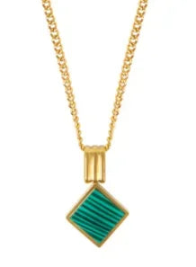 Alif Elegant Gold-Tone Necklace