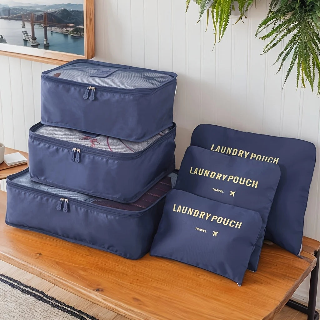 6 Pcs Premium Travel Clothes Packing Cubes