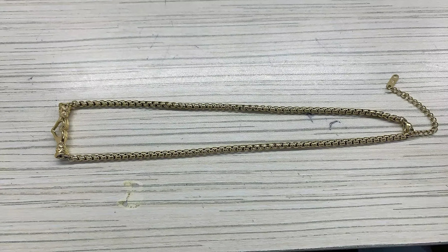 Alif Elegant Gold-Tone Necklace
