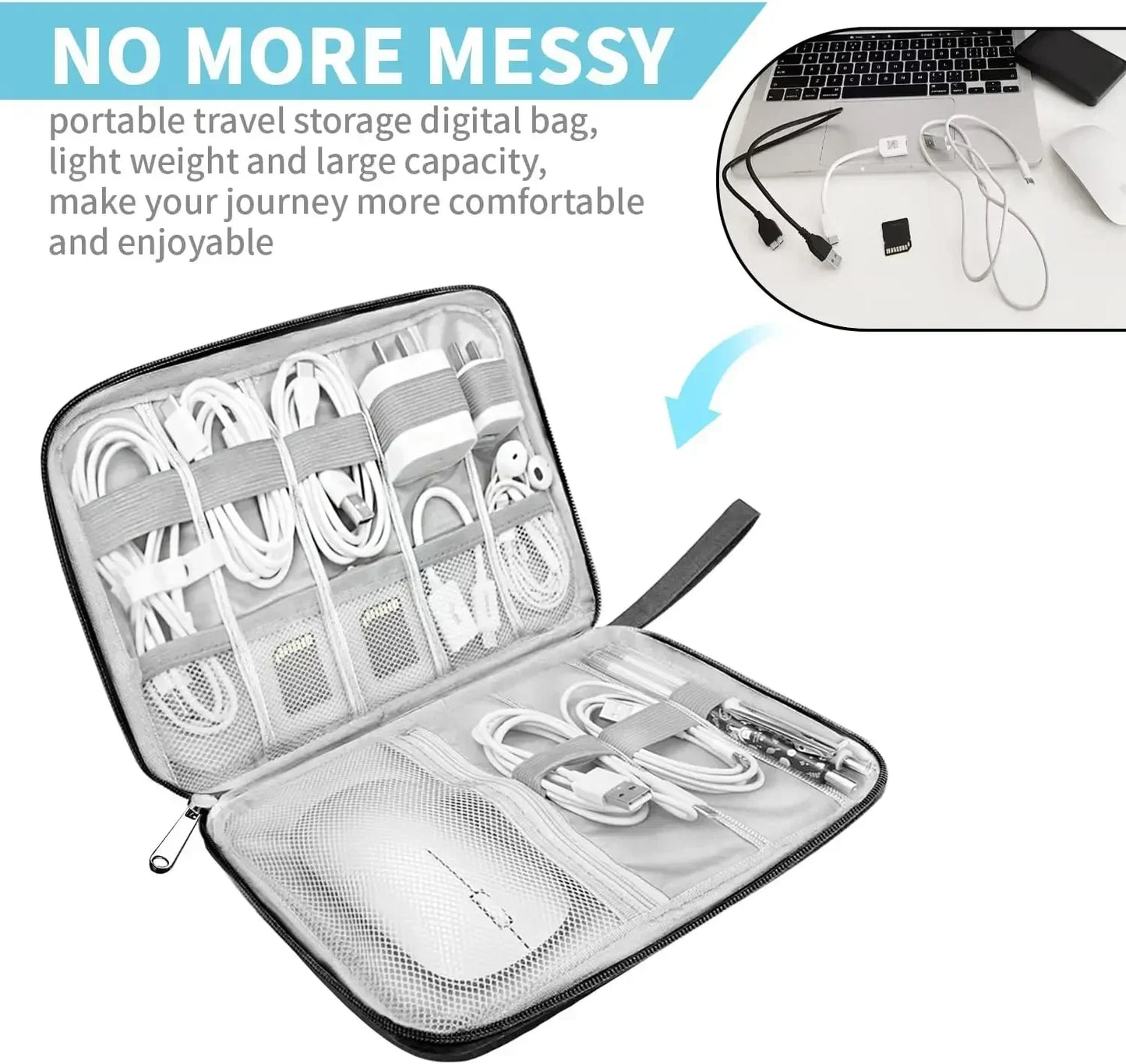 Portable Digital Accessories Storage Bag
