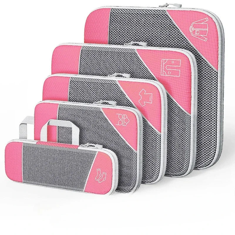 5 Pcs Premium Travel Packing Cubes
