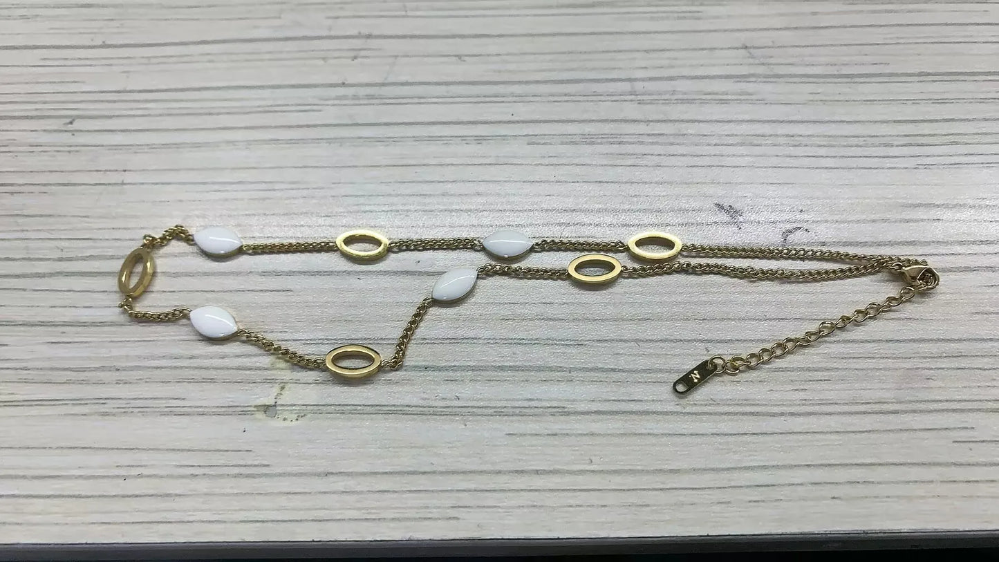 Alif Elegant Gold-Tone Necklace