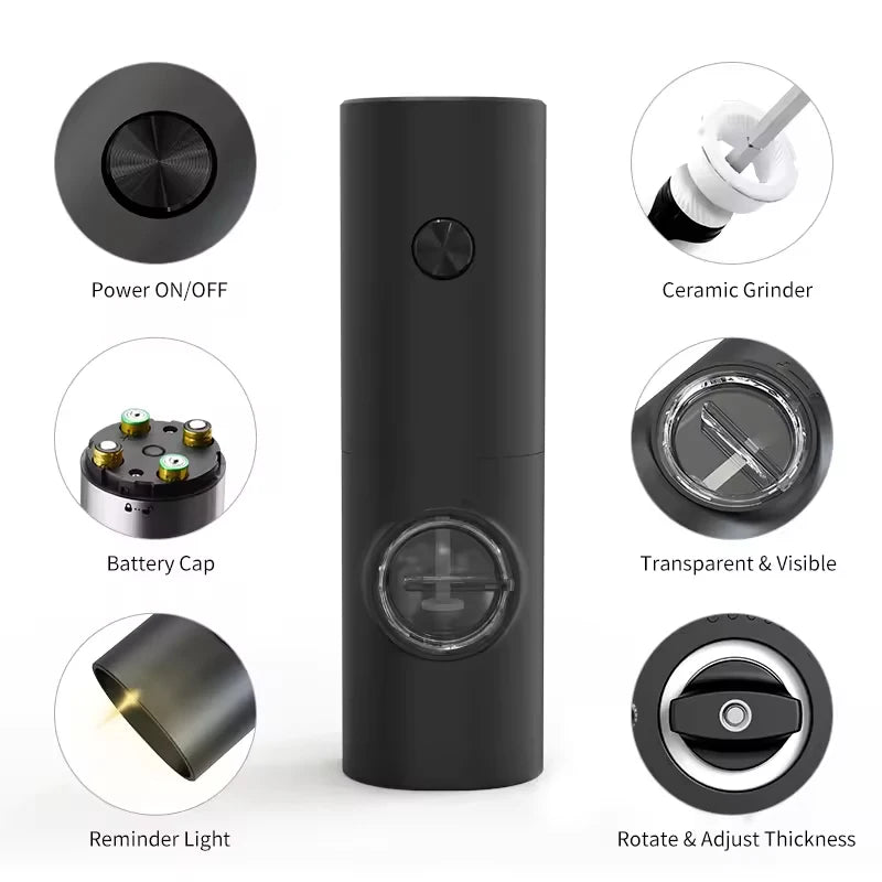 ALIFEX Premium Electric Salt and Pepper Grinder Set