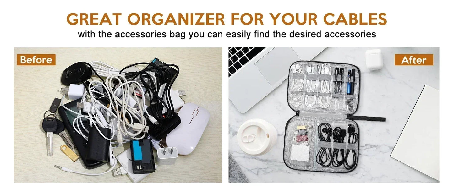 Portable Digital Accessories Storage Bag