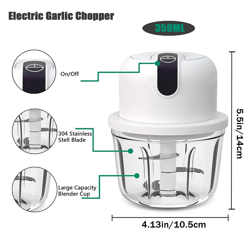 ALIFEX Wireless Mini Electric Garlic & Food Chopper"