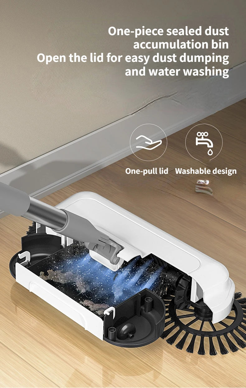 ALIFEX 3-in-1 Hand Push Magic Sweeper & Dustpan