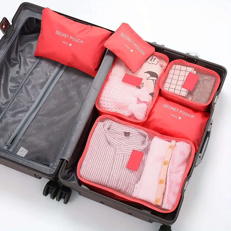 6 Pcs Premium Travel Clothes Packing Cubes