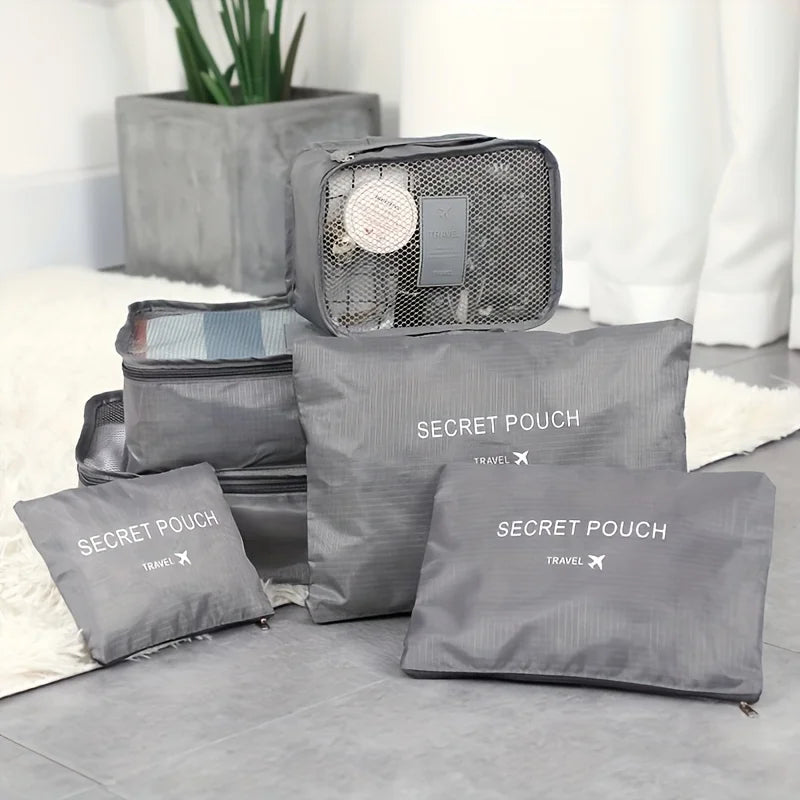 6 Pcs Premium Travel Clothes Packing Cubes
