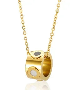 Alif Elegant Gold-Tone Necklace