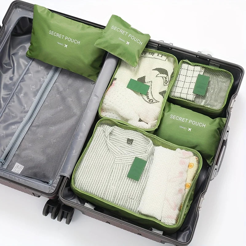 6 Pcs Premium Travel Clothes Packing Cubes