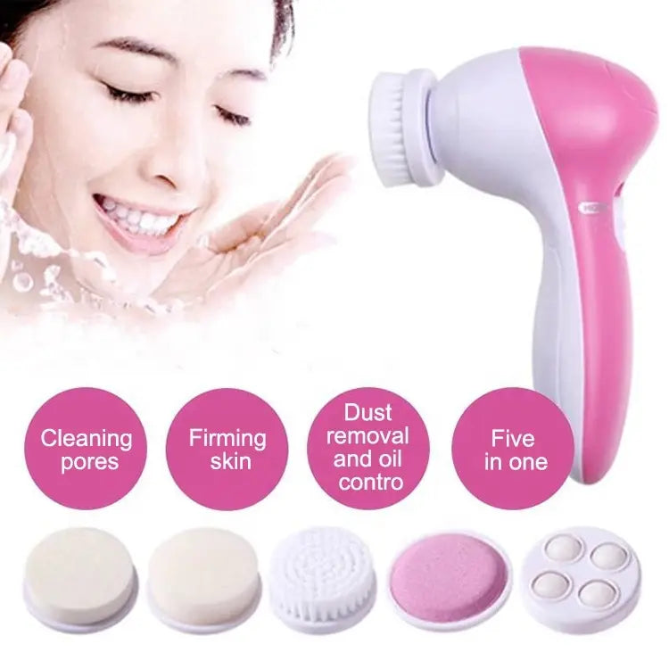 ALIFEX 5-in-1 Electric Facial Cleansing Brush & Massager