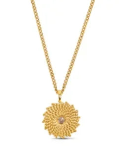 Alif Elegant Gold-Tone Necklace