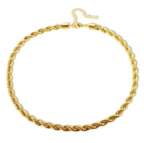 Alif Elegant Gold-Tone Necklace
