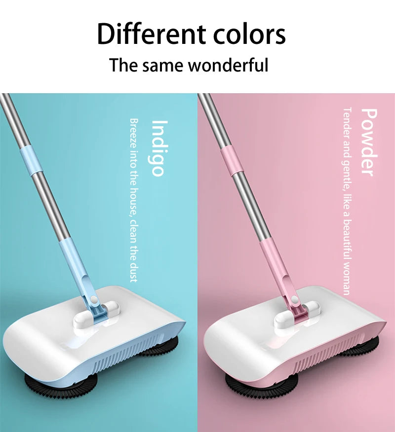 ALIFEX 3-in-1 Hand Push Magic Sweeper & Dustpan