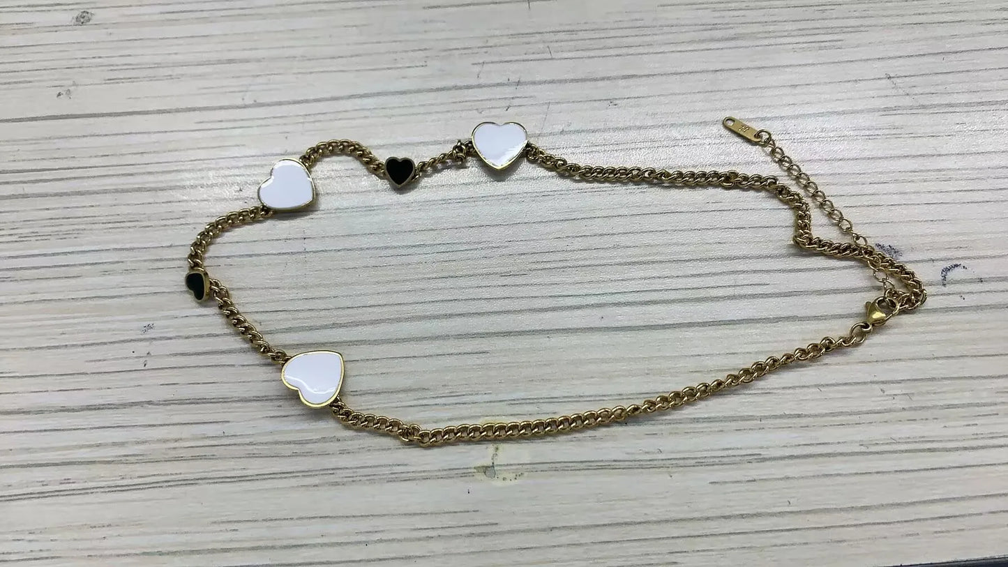 Alif Elegant Gold-Tone Necklace