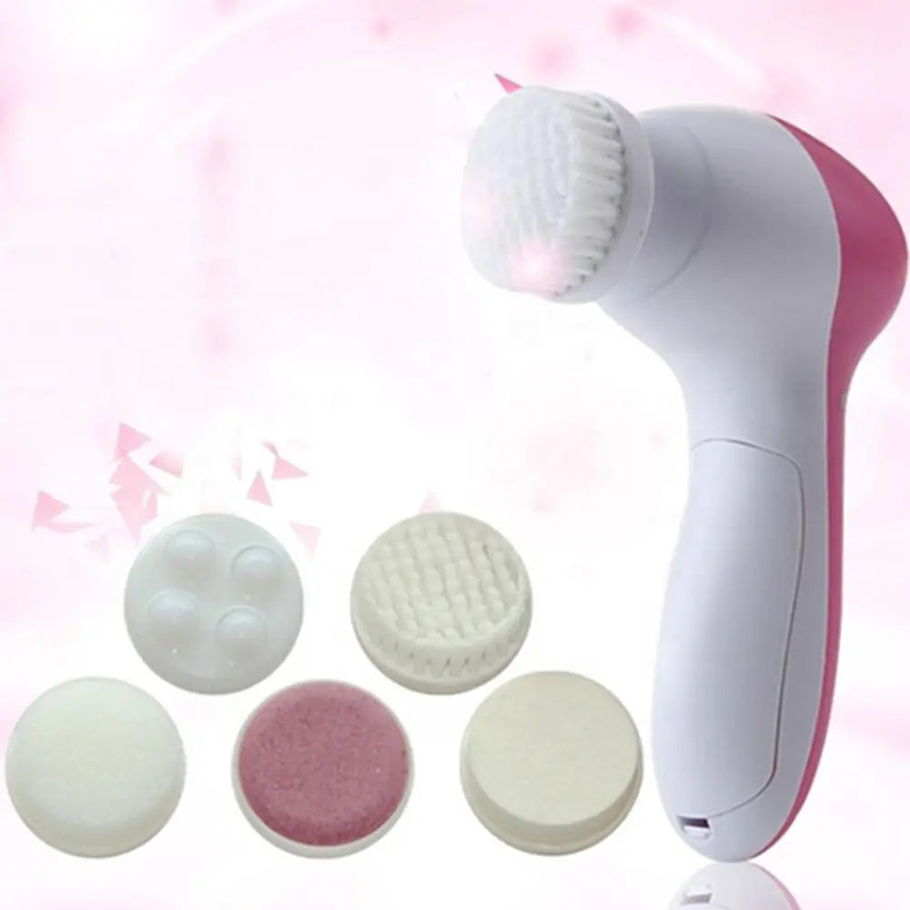 ALIFEX 5-in-1 Electric Facial Cleansing Brush & Massager