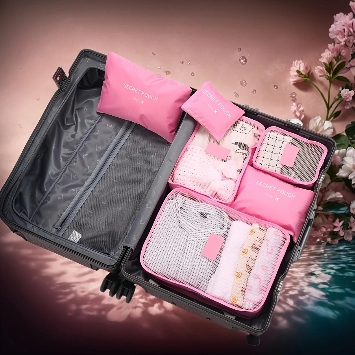 6 Pcs Premium Travel Clothes Packing Cubes