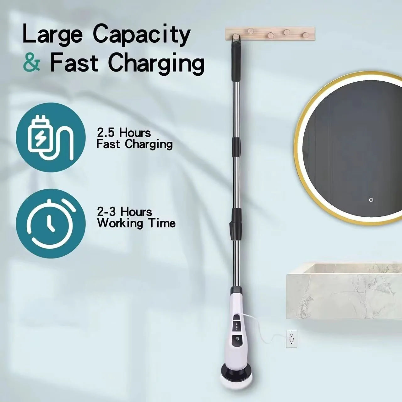 ALIFEX 9-in-1 Multifunctional Electric Cleaning Brush
