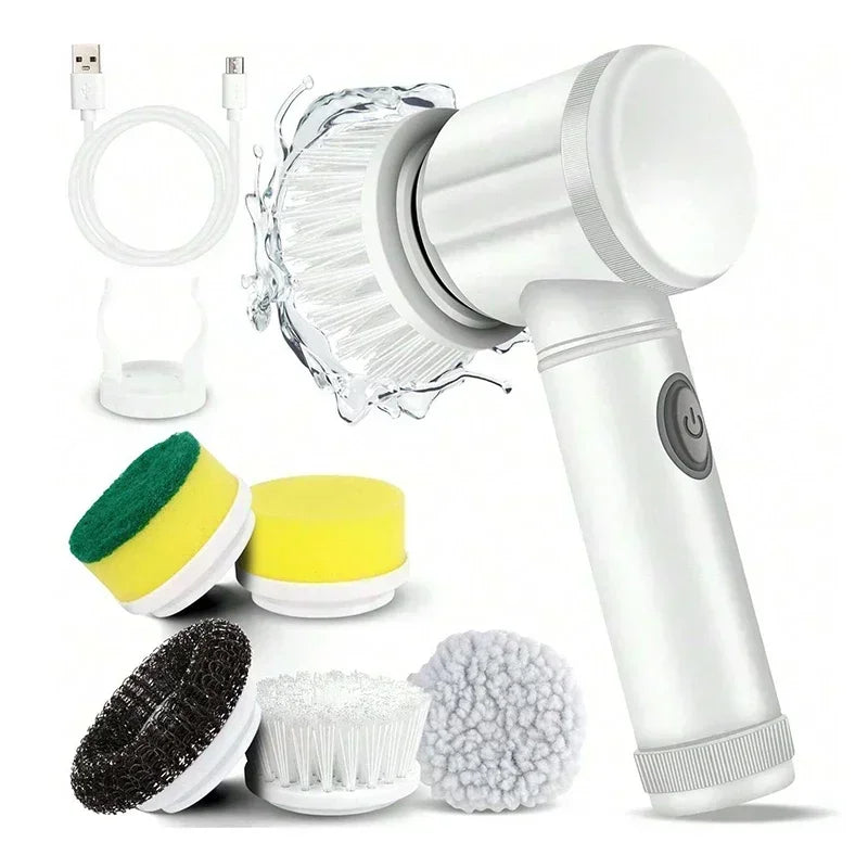 ALIFEX 5-in-1 Handheld Electric Spin Scrubber & Kitchen Cleaner