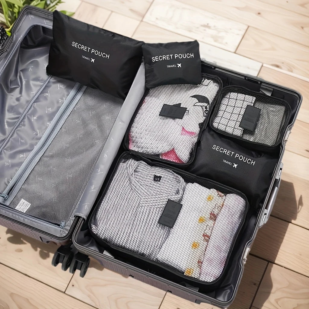 6 Pcs Premium Travel Clothes Packing Cubes
