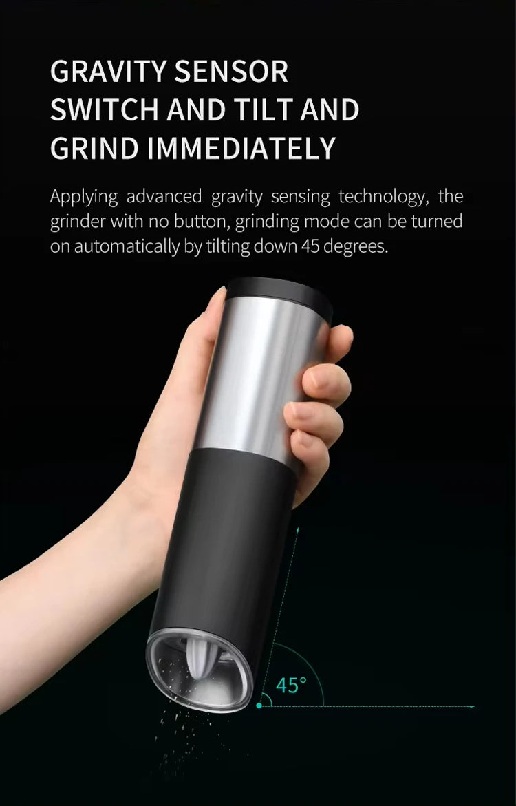 ALIFEX Premium Electric Salt and Pepper Grinder Set