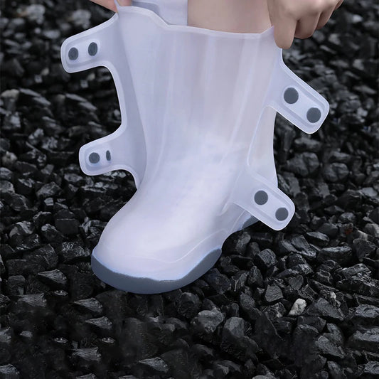 ALIFEX Double Button Anti-Slip Waterproof Shoe Covers